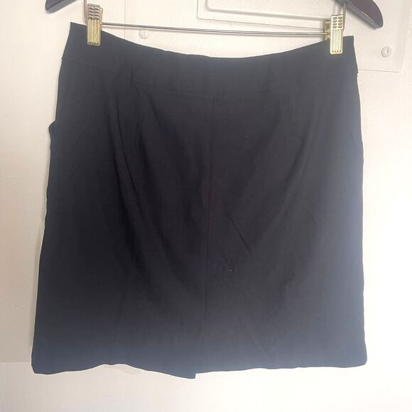 Tribal Women's Skirt Black Midi Pull On Stretch Skort Size 8 - Picture 2 of 8